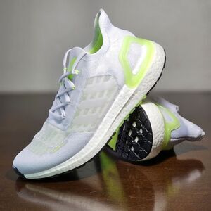 Adidas Ultraboost Summer Ready Running Shoes Grey White Green S.RDY FY3472 7.5